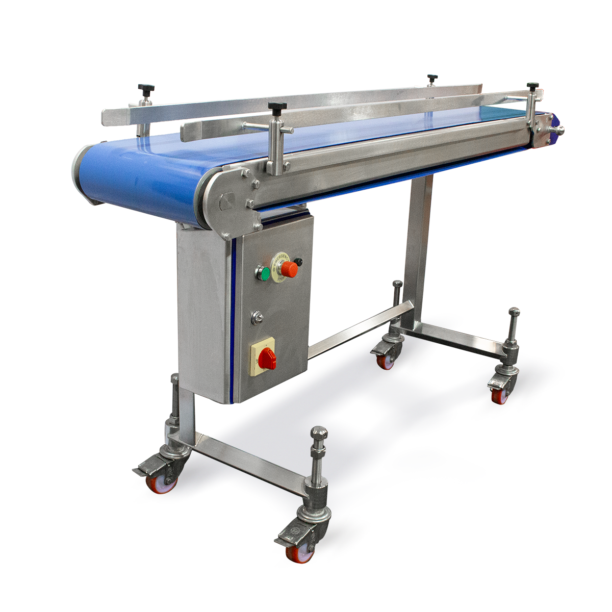 Front view of the Hygienic Transfer Conveyor shown without background.