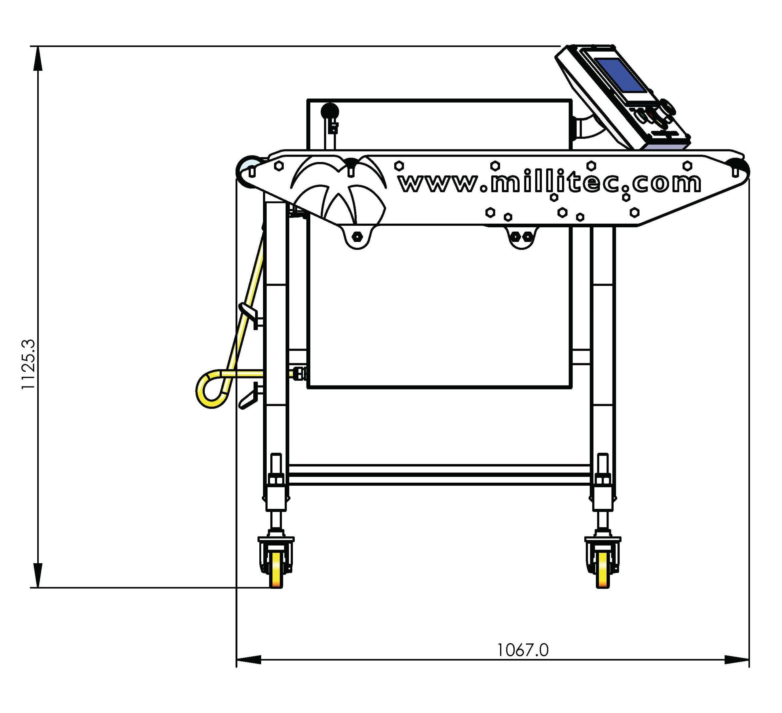 COL V140 collator overall dimension